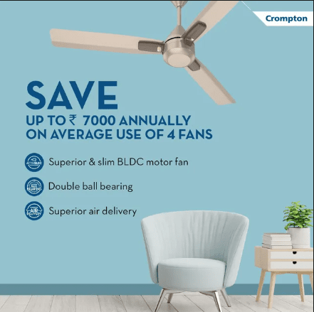 Mukesh TV Centre Crompton energion ceiling Fan